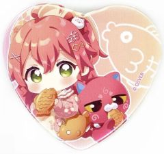 【中古】バッジ・ピンズ さくらみこ＆金時ぱいせん 「バーチャルYouTuber ホロライブ さくらみこ×鳴門鯛焼本舗 第4弾 トレーディングハート型缶バッジ」