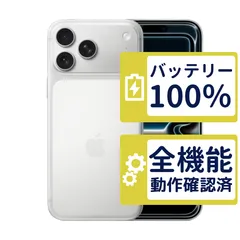 【美品】iPhone17 Pro Max 256GB < MFY84J/A >|シルバー|本体|SIMフリー【バッテリー100%】【整備済製品】8459