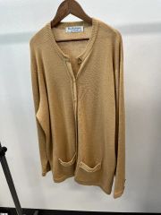 100-105) バーバリー ゴールド ウールカーディガン