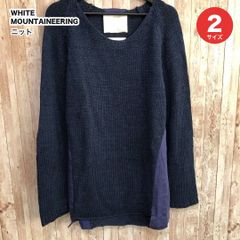 WHITE MOUNTAINEERING ホワイトマウンテニアリング ニット セーター ネイビー 2 男女兼用 タ
