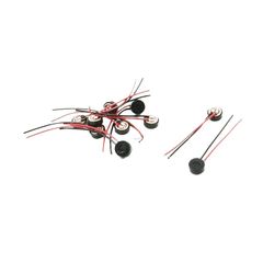 【新品】 uxcell エレクトレットコンデンサーマイク 4×2mm 2線ケーブル MICカプセル 10個入り