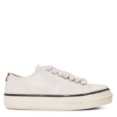 リプレゼント メンズ シューズ スニーカー キャップ レザー Represent Mens Cap Leather LowTop Trainers Flat White ホワイト