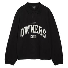 リプレゼント メンズ トップス シャツ コットン 長袖 Represent Mens Owners Club Cotton LongSleeve OversizedFit Rugby Shirt BL