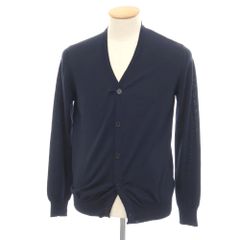 【中古】トゥモローランド TOMORROWLAND tricot ハイゲージウール ニット カーディガン ネイビー【サイズS】【メンズ】