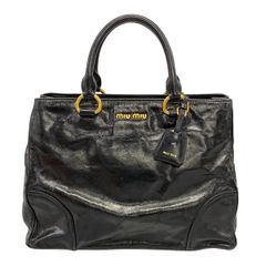 miumiu(ミュウミュウ) ハンドバッグ RN1092 黒 レザー