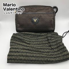 コ Mario Valentino マリオヴァレンティノ ショルダー バッグ ダークブラウン