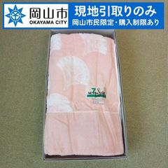 【現地引き取りのみ、岡山市民限定】　タオル地の肌掛け布団　綿100％　未使用　変色傷シミ汚れあり