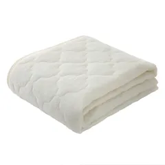 ★新品★敷きパッド 棉100% パイル タオル生地 コットン素材 ベッドパッド タオルパッド オールシーズン さらさら 帝人マイティトップII使用 テイジン中綿使用 防ダニ 抗菌防臭 吸湿速乾 四隅にゴム付き 敷パッド しきぱっと ベッドシー 90d4be4c
