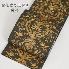 洛風林（らくふうりん）】正絹工芸錦帯地｜九寸名古屋帯｜中古超美品