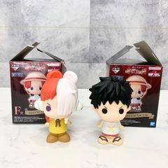 一番くじ ワンピース 赤髪海賊団 F賞 SOFVICちゅ ウタ ルフィー フィギュア 2点セット