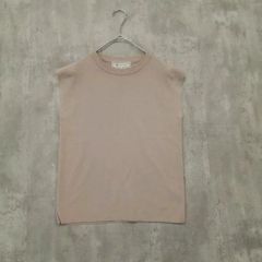 ROPÉ PICNIC ロペピクニック ゼロスリーブニットプルオーバー サイズ38 ベージュ系 春夏 ニット ノースリーブ 無地 シンプル カジュアル レディース ラ・ヴェリタ古着 260828-3010