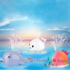 【新品未使用】お風呂ミニくじら おもちゃ かわいいくじら スプレーおもちゃ　バスおもちゃ プールおもちゃ LEDライト付き　 