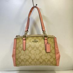 【中古】COACH F58290 ミニクリスティ キャリーオール 2Way ハンドバック コーチ[24]