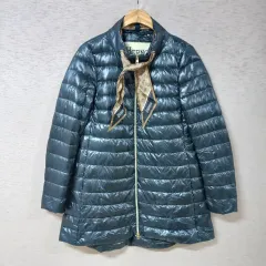 B10-7/ネイビー グースダウン 軽量ダウン 春秋 レディース