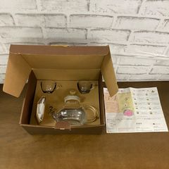 漢源茶荘 ガラスティーポットセット 【jn-073】