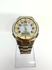 Q&Q 電波ソーラー UP02 M093-204 シチズン CITIZEN 白文字盤 腕時計 アナデジ ジャンク 動作未確認 現状品