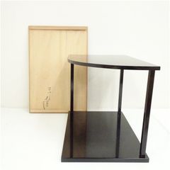 塗師　川瀬表完造　誰袖棚（共箱）  茶道 茶道具 おしゃれ 茶器 道具 点前 茶席 抹茶 骨董 お茶 茶室 インテリア ラック 収納
