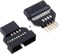 cablecc リバーシブルUSB 2.0 9ピンハウジングからマザーボード...