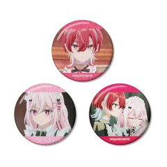 TVアニメ「死亡遊戯で飯を食う。」紅野&桃乃 場面写グリッター缶バッジ3個セット【2027年1月下旬発売予定】
