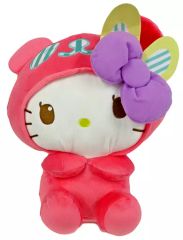 【中古】ぬいぐるみ パンダ ハローキティ(ピンク) パステルうさぎ耳BIGぬいぐるみ 「パンダ ハローキティ」