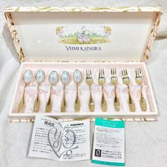 632 未使用品 YUMI KATSURA 桂由美 スプーン フォーク 10本セット ウェディング うさぎ カトラリー ラビット