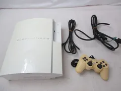 中古品 ゲーム プレイステーション3 PS3本体 CECHH00 ホワイト 動作品 本体のみ 周辺機器付き