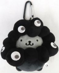 【中古】ぬいぐるみマスコット・ぬいぐるみバッジ ポムポムプリン ミャクミャクなりきりぬいぐるみBC ブラック 「ミャクミャク×サンリオキャラクターズ EXPO2025」