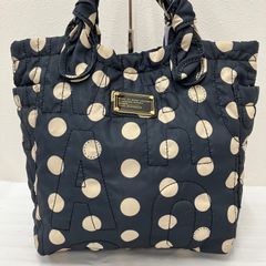 9722　MARC BY MARC JACOBS　 マークバイマークジェイコブス　 トートバッグ　ドット　水玉　 キルト　ナイロン　レディース
