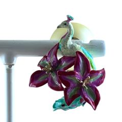 Christian Dior クリスチャンディオール ピアス トワル ドゥ ジュイ ヴォヤージュ アクセサリー 片耳のみ フェイクパール メタル ピンク