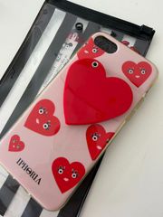 【アウトレット新品】IPHORIA　iPHONE７ケース　ハートミラーデザイン