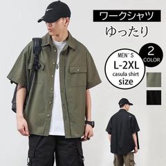 ワークシャツ ミリタリー メンズ 開襟シャツ カジュアルシャツ メンズシャツ 通学 通勤 トップス 半袖シャツ ビジネス おしゃれ 夏