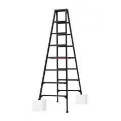 【期間限定】【アウトレット】※法人専用品※長谷川工業 RYZB-24a 脚部伸縮専用脚立(BLACK LABEL ブラックレーベル)
