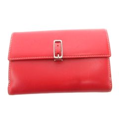 コーチ COACH 二つ折り ウォレット 小銭入れあり 長財布 レザー 赤 レッド /FF ■GY18