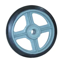 【即納】【B品】ヨドノ ヨドノ 鋳物中荷重用ゴム車輪ベアリング入 200φ(穴径20φ) SB200(20) 1台
