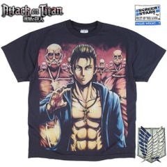 572 ATTACK ON TITAN Tシャツ 進撃の巨人 半袖 アニメ ブラック 美品 ムービーT 映画T 巨人 ウォール マリア ローゼ シーナ エレン アルミン ミカサ ジャン メンズ レディース 少年マガジン 漫画 ファンタジー レア 稀少 誕プレ