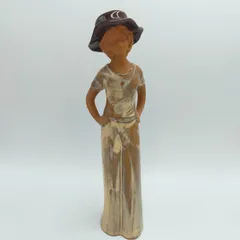 置物 帽子 女の子 女性 陶器 雑貨