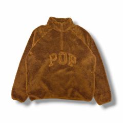 未使用 Pop Trading Company 25AW HALF ZIP POLAR FLEECE SWEAT ハーフジップ フリースジャケット ポップトレーディングカンパニー POPAW25_01 BISON M （21303M）