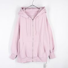 GRL pm619a スウェットオーバーサイズジップパーカー #3350 グレイル
