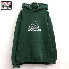 90s USA製 vintage adidas スウェット パーカー メンズ 表記Lサイズ