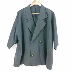 ◇ Θ エプノック epnok ダブルボタンジャケット グレー系 ポリエステル100% Lサイズ メンズ E 【1609050001143】