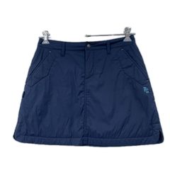 中古 レディース パーリーゲイツ PEARLY GATES スカート 1(M) ネイビー 紺 中綿 ストレッチ 裏地付き