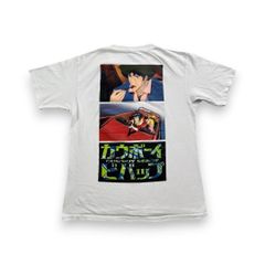 00s COWBOY BEBOP フェイ アニメT ビンテージ カウボーイビパップ S 白 半袖 古着 y2k anime アニメ ch-000009