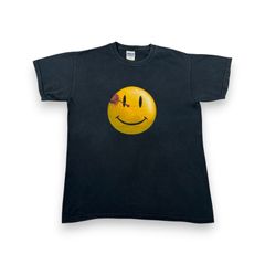 00s WATCHMEN ウォッチメン ビンテージ Tシャツ 映画T 半袖 古着 y2k アクション 黒 スマイル m-t-2505-006