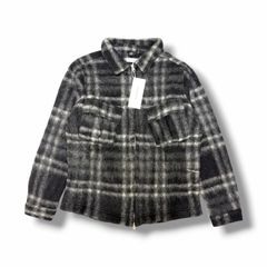 参考上代43700円 未使用 Pop Trading Company 25AW Checked Wool Shirt Jacket チェックウールシャツジャケット ポップトレーディングカンパニー POPAW25_03-004 ブラック L （21307M）