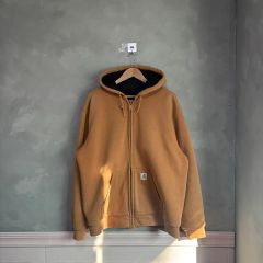 Carhartt カーハート サーマル フーディー ジップアップ キャメル ブラウン