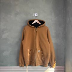 Carhartt カーハート サーマル フーディー ジップアップ キャメル ブラウン