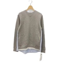 サカイ sacai gem 異素材ドッキングスウェットトップス トレーナー 長袖 1 グレー ライトブルー 13CDGM-37 /HS ■OS ■AD