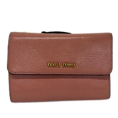 miumiu(ミュウミュウ) 3つ折り財布 - ピンク レザー
