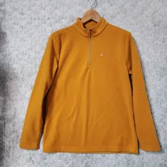K343 95 kolping ハーフジップ ユニセックス フリース アウター