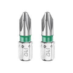【新品】 uxcell 2個 プラスドライバービット PH2 1/4" 六角シャンク 25mm/1" 長さ 磁気クロスヘッド六角ビット S2 スチール電動ドライバービット